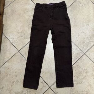 Gloria Vanderbilt Amanda Jeans in Dark Brown